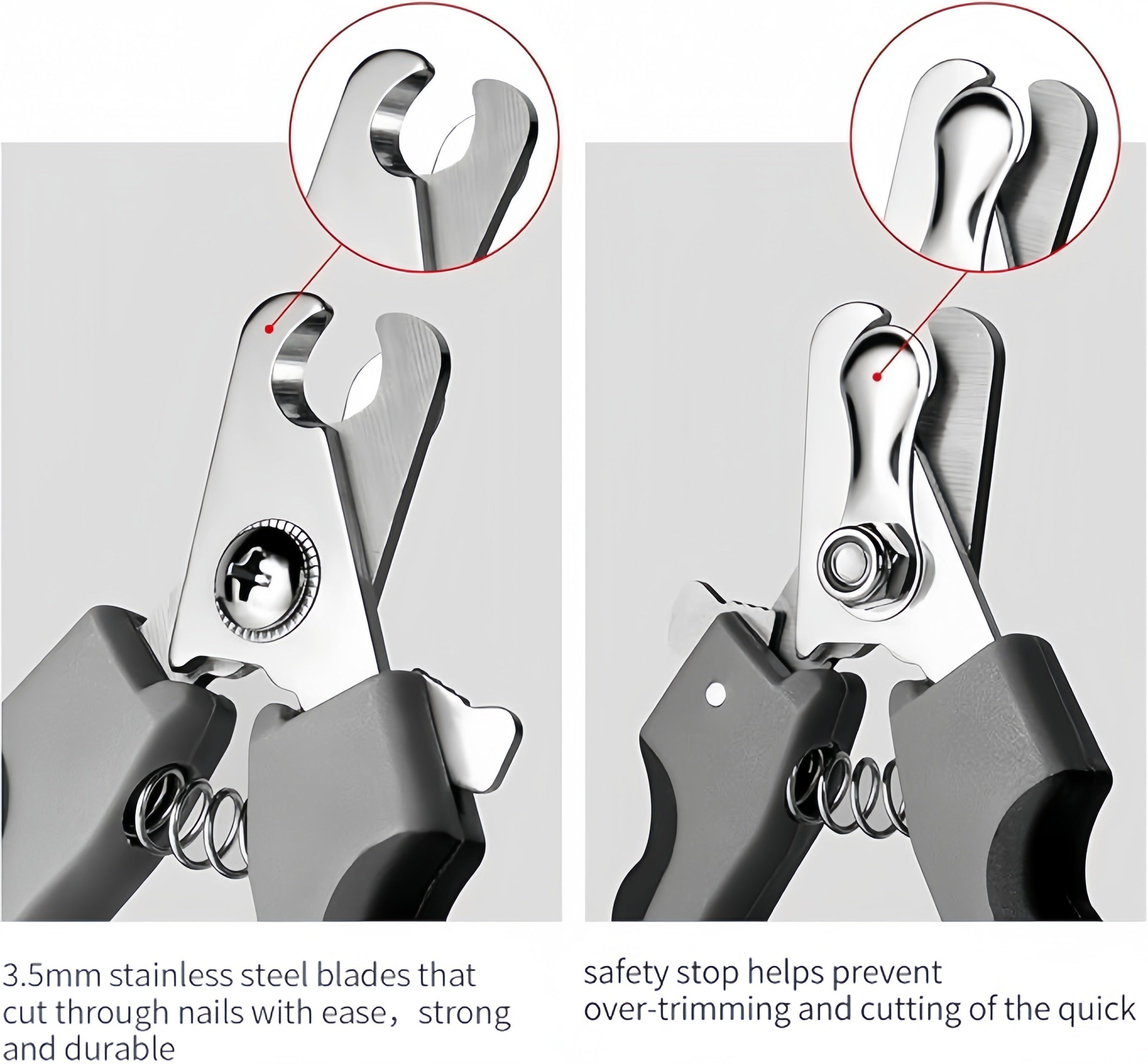 Pets Nail Clippers and Trimmers - with Safety Guard to Avoid Overcutting