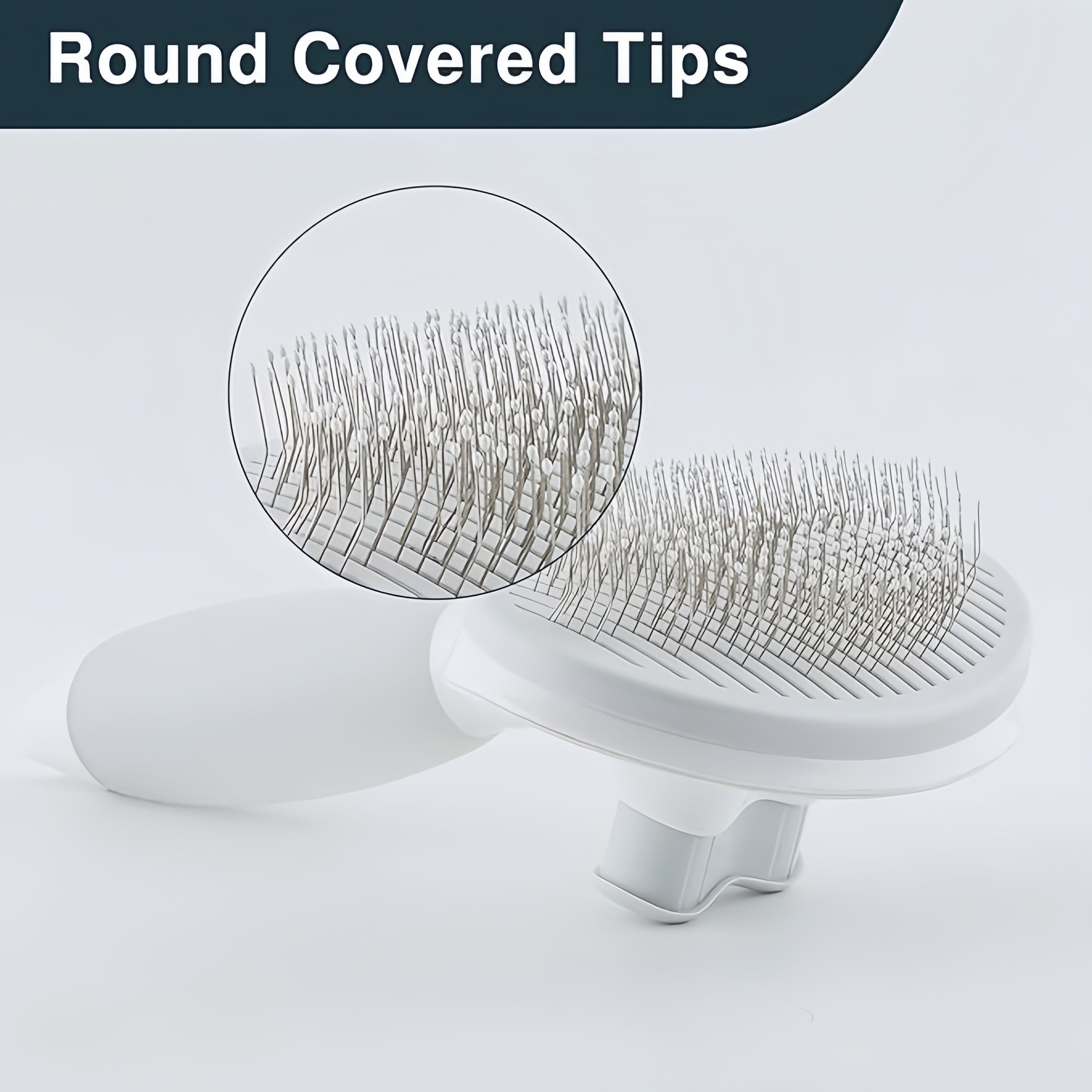 Cat Hair Brush Grey, Cat Brush for Shedding