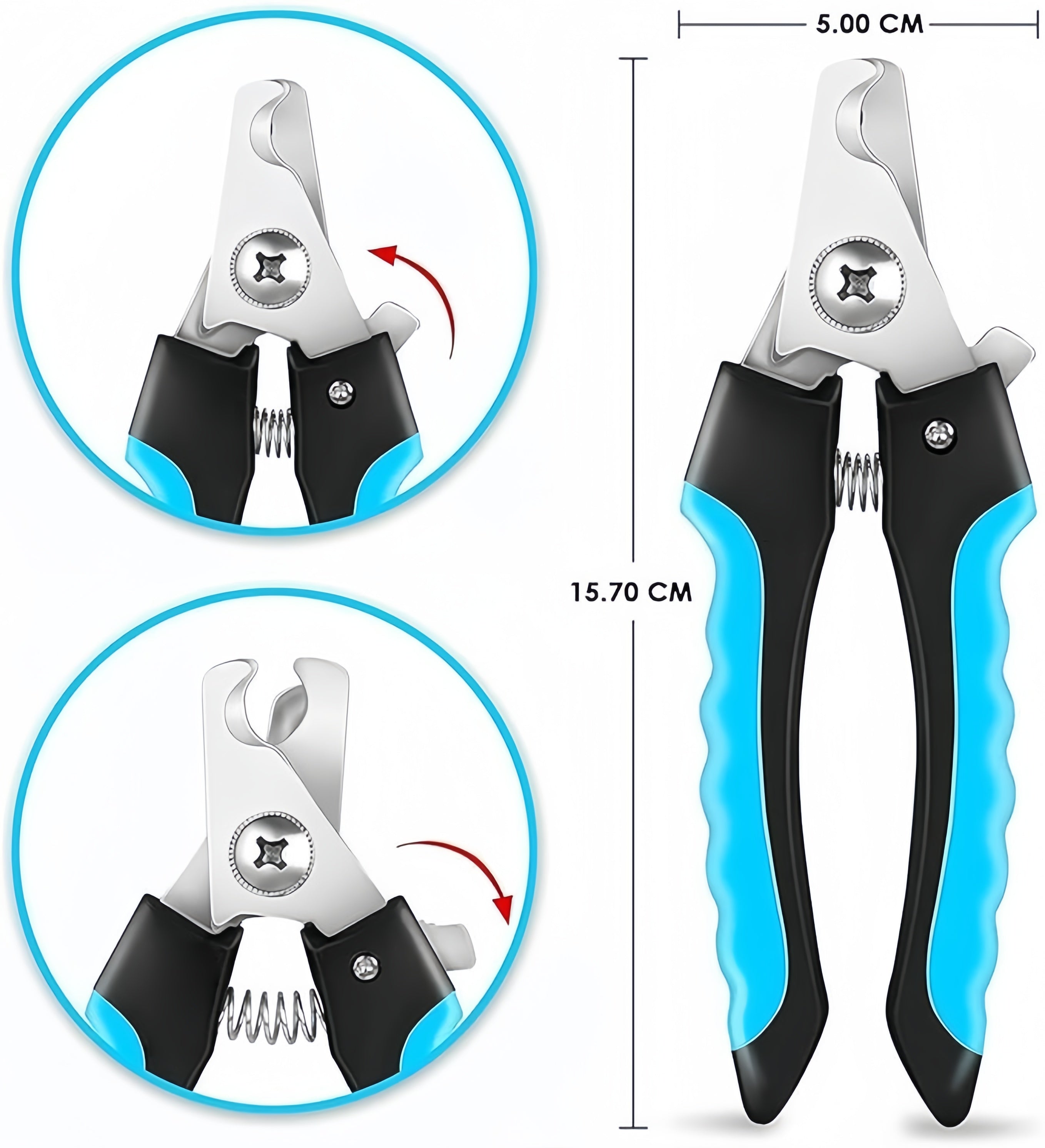 Pets Nail Clippers and Trimmers - with Safety Guard to Avoid Overcutting