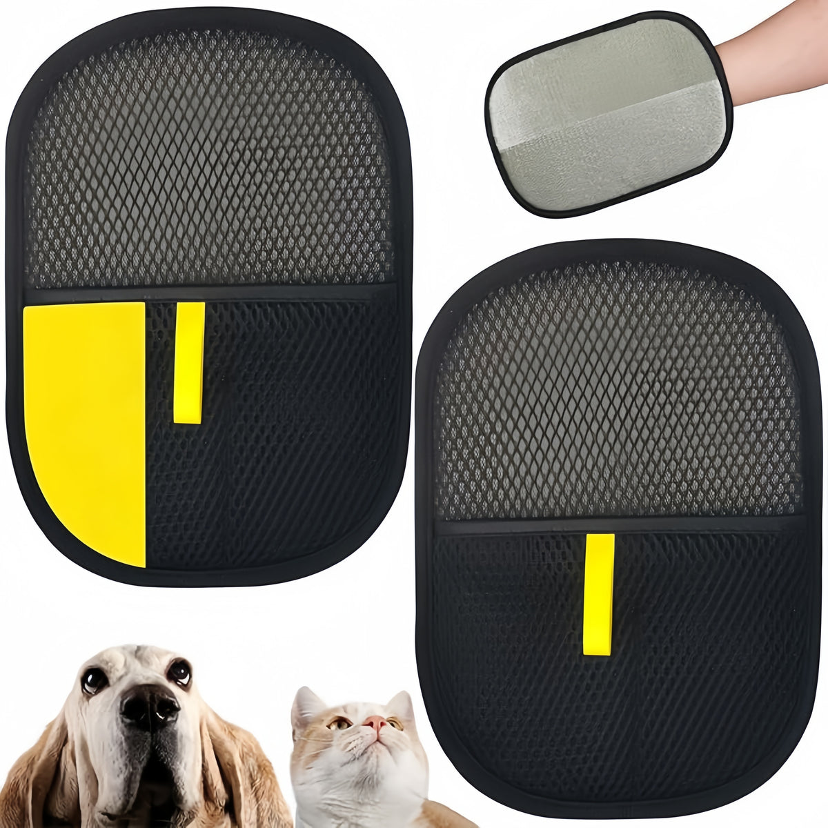 Fur Magnet, Pet Hair Removal Glove for Dogs & Cats, Reusable
