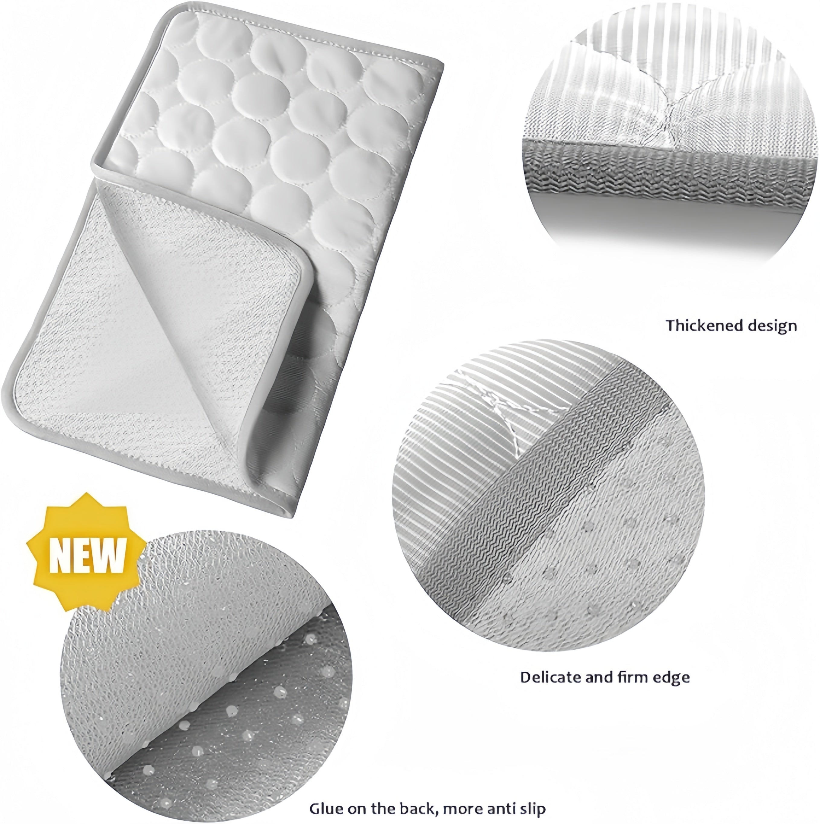 Cooling Mat for Dogs and Cats, elf-Cooling Dog Mat, Summer Cooling Pad, Waterproof, Non-Slip Dog Mat for Home, On the Go or in the Car