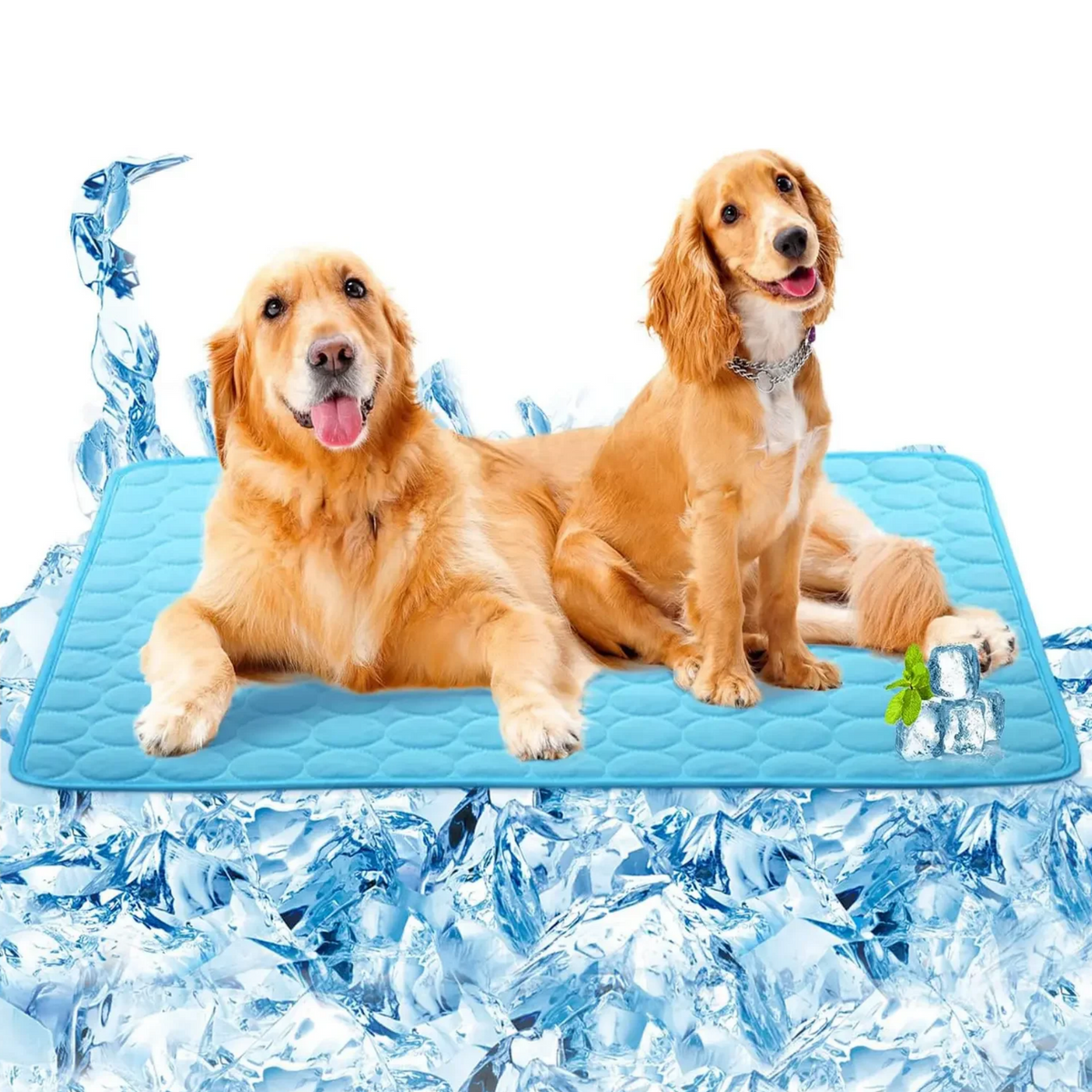 Cooling Mat for Dogs and Cats, elf-Cooling Dog Mat, Summer Cooling Pad, Waterproof, Non-Slip Dog Mat for Home, On the Go or in the Car