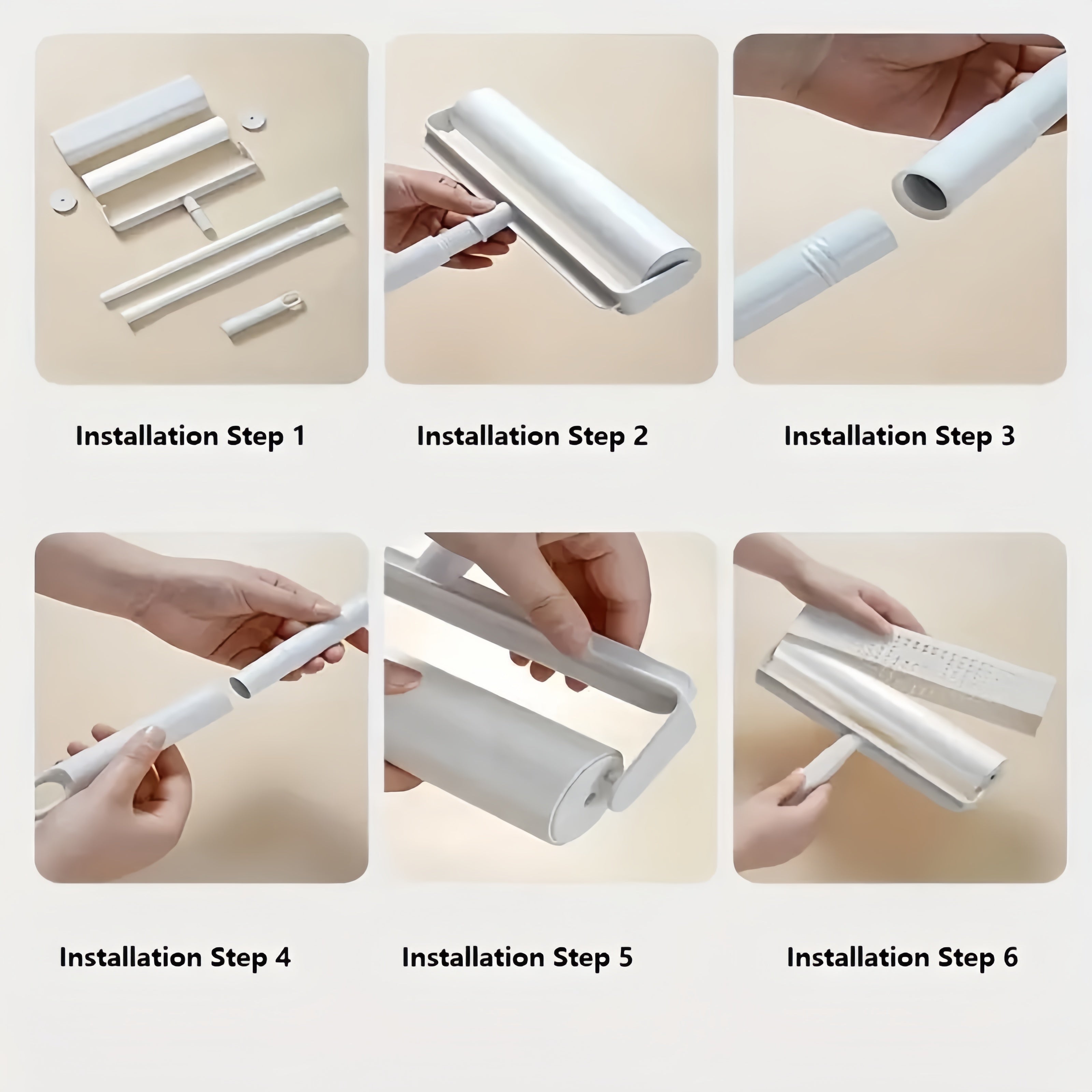 Large Lint Rollers for Carpet, Sticky Rollers for Floor with 4 Extendable Handle